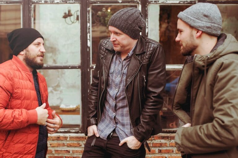 These men are engaging in conversation the same way you want your customers to engage with your content.